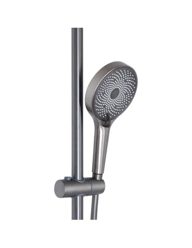 Душевая система c изливом Qtap Slavonice QTSLA111GMB45905 Gunmetal Black PVD