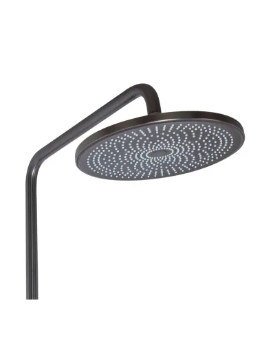 Душова система з виливом Qtap Slavonice QTSLA111GMB45905 Gunmetal Black PVD