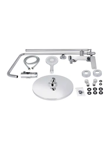 Душевая система c изливом Qtap Vlasta New QTVLA111CRM45650 Chrome