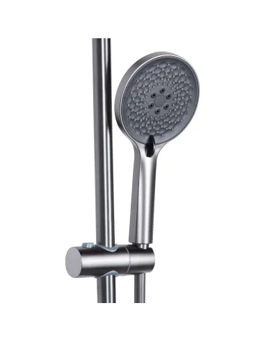 Душева система з виливом Qtap Vlasta New QTVLA111GMB45651 Gunmetal Black PVD