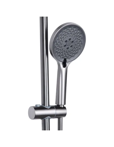 Душева система з виливом Qtap Vlasta New QTVLA111GMB45651 Gunmetal Black PVD