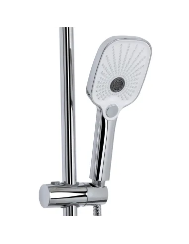 Душова система з виливом Qtap Gemini QTGEM111CRW45687 Chrome/White