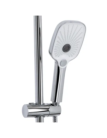 Душевая система c изливом Qtap Gemini QTGEM111CRW45687 Chrome/White