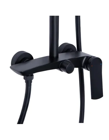 Душова система із змішувачем Qtap Slavonice QTSLA110BLM45914 Black Matt