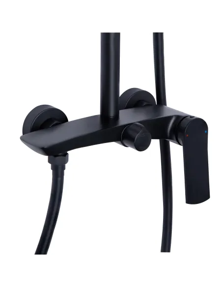 Душова система із змішувачем Qtap Slavonice QTSLA110BLM45914 Black Matt Душова система із змішувачем Qtap Slavonice QTSLA110BLM45914 Black Matt