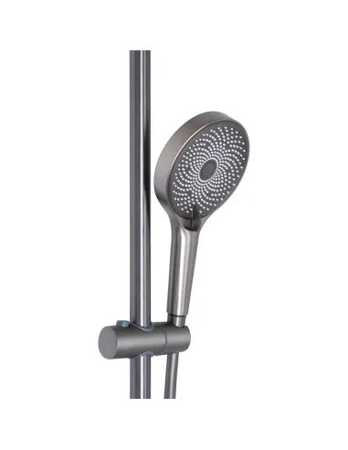 Душевая система со смесителем Qtap Slavonice QTSLA110GMB45913 Gunmetal Black PVD