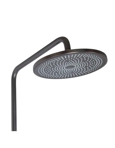 Душова система із змішувачем Qtap Slavonice QTSLA110GMB45913 Gunmetal Black PVD