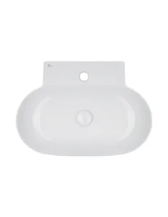 Накладна раковина Q-Тap Cardinal QT0411K177W White, 565х400х130 мм