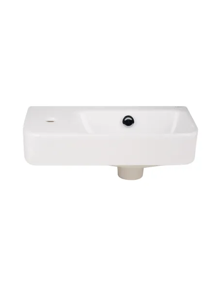 Керамічна раковина настінна Q-Тap Tern QT17115117LWN White ліва, 450х260х158 мм