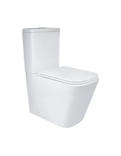  Унітаз безободковий компактний Q-Tap Tern Ultra Quiet QT17222175AUQ1W White, з сидінням Soft-Close