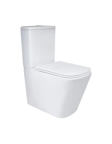  Унітаз безободковий компактний Q-Tap Tern Ultra Quiet QT17222175AUQ1W White, з сидінням Soft-Close