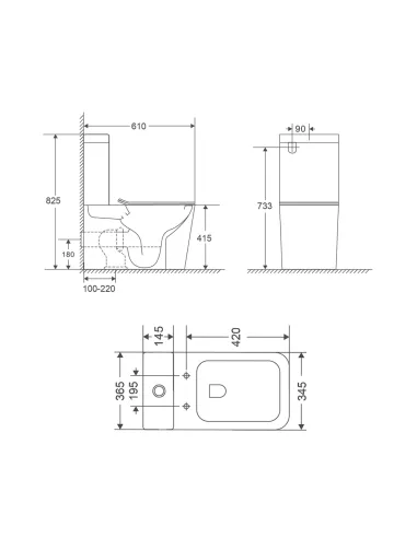 Унитаз безободковый компакт Q-Тap Tern Ultra Quiet QT17222175AUQ1W White, с сиденьем Soft-Close 