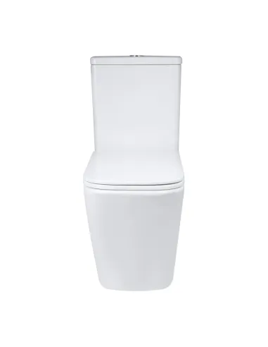  Унітаз безободковий компактний Q-Tap Tern Ultra Quiet QT17222175AUQ1W White, з сидінням Soft-Close