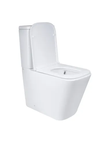 Унитаз безободковый компакт Q-Тap Tern Ultra Quiet QT17222175AUQ1W White, с сиденьем Soft-Close 