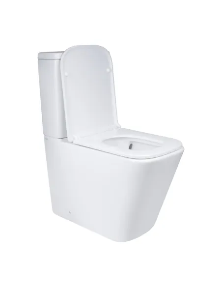  Унітаз безободковий компактний Q-Tap Tern Ultra Quiet QT17222175AUQ1W White, з сидінням Soft-Close