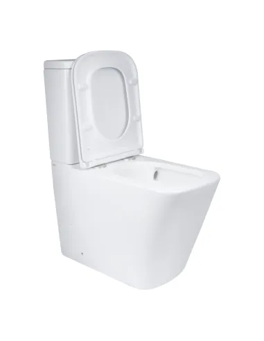  Унітаз безободковий компактний Q-Tap Tern Ultra Quiet QT17222175AUQ1W White, з сидінням Soft-Close