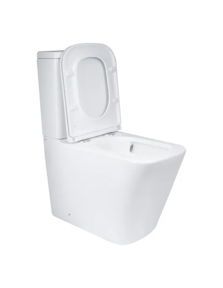  Унітаз безободковий компактний Q-Tap Tern Ultra Quiet QT17222175AUQ1W White, з сидінням Soft-Close