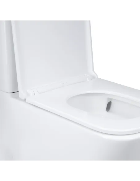  Унітаз безободковий компактний Q-Tap Tern Ultra Quiet QT17222175AUQ1W White, з сидінням Soft-Close