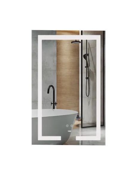 Дзеркало для ванної кімнати Lidz Kubis Reverse LD78LF9365080, з LED-підсвічуванням, з антизапітнінням