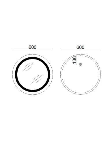 Дзеркало для ванної кімнати Lidz Aria LD78LR600, з LED-підсвічуванням, з антизапітнінням