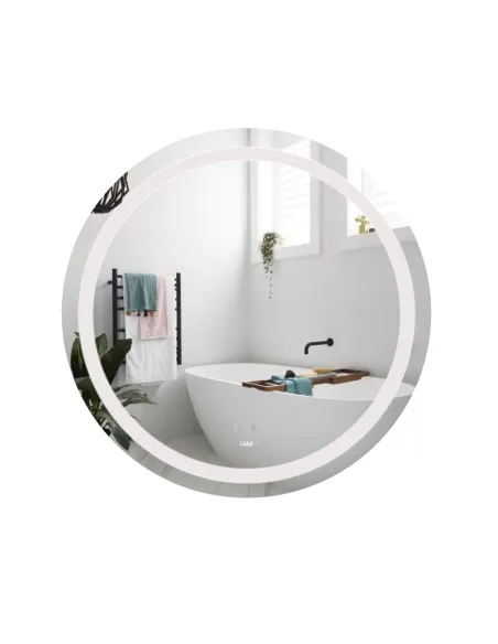 Дзеркало для ванної кімнати Lidz Aria LD78LR800, з LED-підсвічуванням, з антизапітнінням