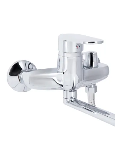 Смеситель для ванны с длинным изливом Lidz Tani 0051 LDTAN0051CRM44961 Chrome, с душевым набором