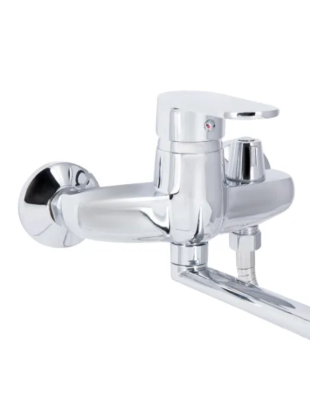 Смеситель для ванны с длинным изливом Lidz Tani 0051 LDTAN0051CRM44961 Chrome, с душевым набором