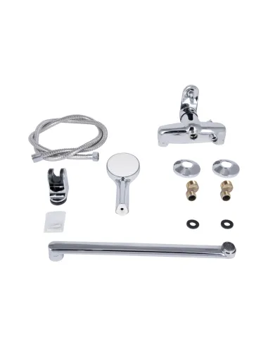 Смеситель для ванны с длинным изливом Lidz Tani 0051 LDTAN0051CRM44961 Chrome, с душевым набором