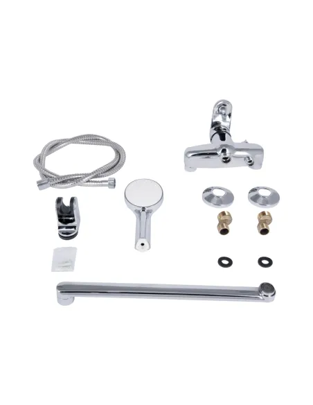 Смеситель для ванны с длинным изливом Lidz Tani 0051 LDTAN0051CRM44961 Chrome, с душевым набором