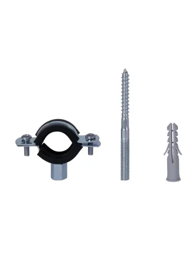 Хомут для труби 26 - 30 мм Thermo Alliance Standart SD10020B у зборі з гайкою та дюбелем