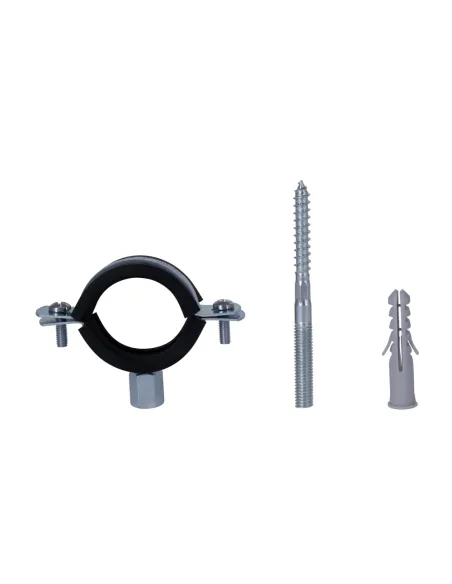 Хомут для трубы 38 - 43 мм Thermo Alliance Standart SD10032B в сборе с гайкой и дюбелем