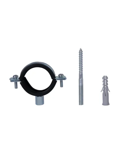 Хомут для трубы 47 - 51 мм Thermo Alliance Standart SD10040B в сборе с гайкой и дюбелем