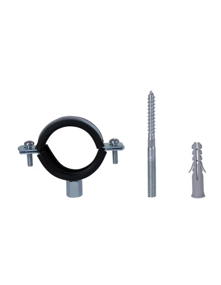 Хомут для трубы 47 - 51 мм Thermo Alliance Standart SD10040B в сборе с гайкой и дюбелем