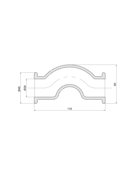 Обвід для поліпропіленових труб Thermo Alliance 32 мм