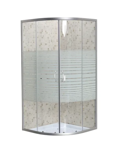 Душова кабіна без піддону Bravo Wisla N90TS Line, напівкругла