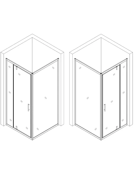 Душова кабіна без піддону Bravo Morava N90FS, квадратна