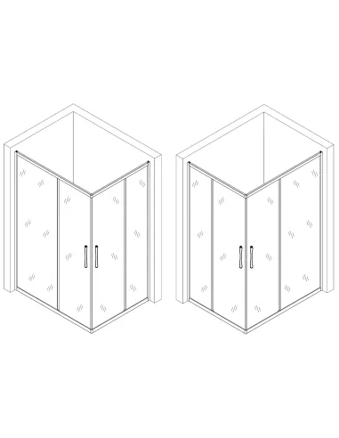 Душевая кабина без поддона Bravo Notec N120FS, прямоугольная