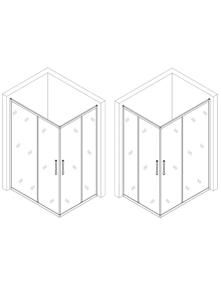 Душевая кабина без поддона Bravo Notec N120FS, прямоугольная