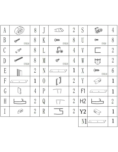 Душевая кабина без поддона Bravo Notec N120FS, прямоугольная