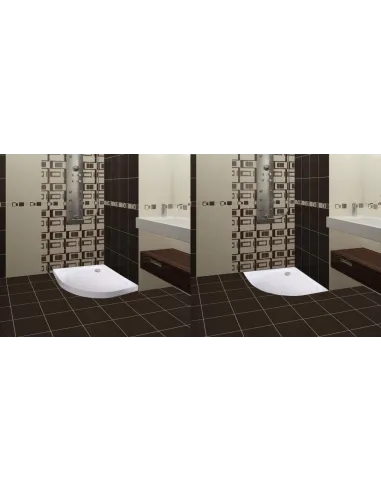 Низький душовий піддон Bravo Pilica RS90I, напівкруглий