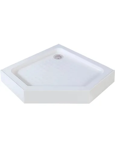 Низкий душевой поддон Bravo Wieprz PL90F, пятиугольный