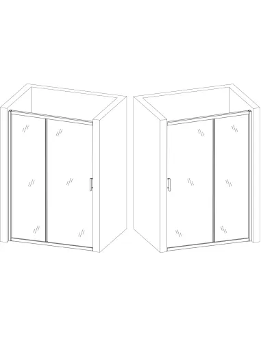 Душові скляні двері Bravo Tormes 120FS