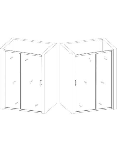 Душові скляні двері Bravo Tormes 120FS