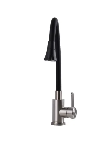 Смеситель для кухни с гибким изливом Globus Lux Wien SBT2-203SA-B01 черный гофроизлив