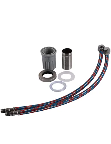 Змішувач для кухні з гнучким виливом Globus Lux Wien SBT2-203SA-B01 чорний гофровилив