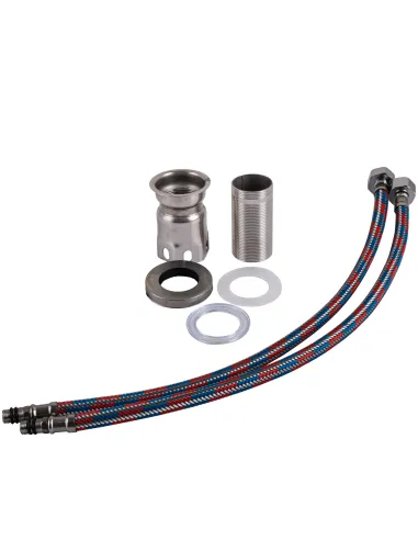 Смеситель для кухни с гибким изливом Globus Lux Wien SBT2-203SA-G03 серый гофроизлив