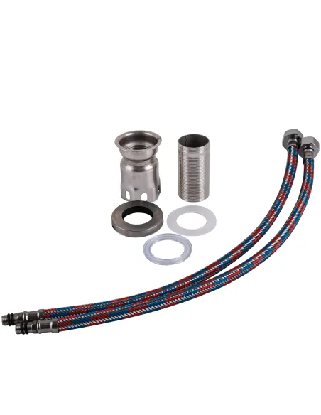 Смеситель для кухни с гибким изливом Globus Lux Wien SBT2-203SA-G03 серый гофроизлив