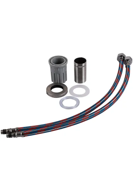 Смеситель для кухни с гибким изливом Globus Lux Wien SBT2-203SA-W07 белый гофроизлив