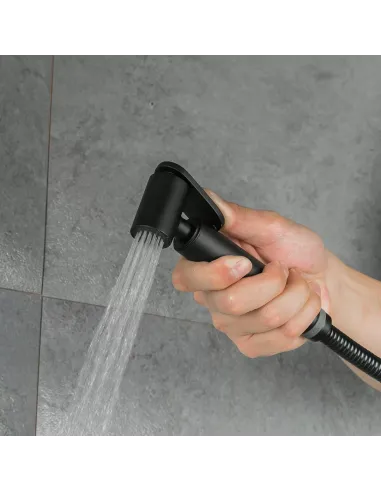 Набор для гигиенического душа со смесителем Gappo G2003-6, черный