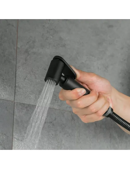 Набор для гигиенического душа со смесителем Gappo G2003-6, черный